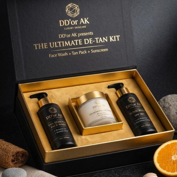 THE ULTIMATE DE-TAN KIT Face Wash + Tan Pack + Sunscreen